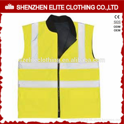 High Visibility Fluorescent Yellow Reflective Safety Clothing Vest